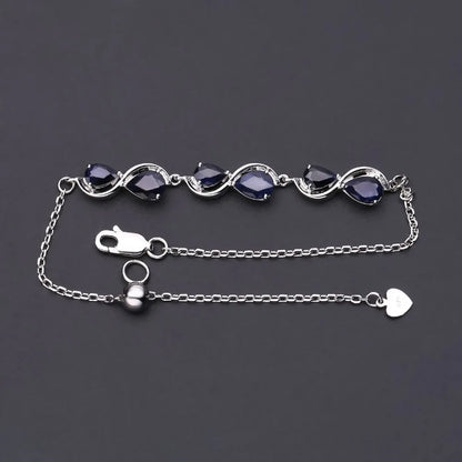 Blue Sapphire Adjustable Bracelet