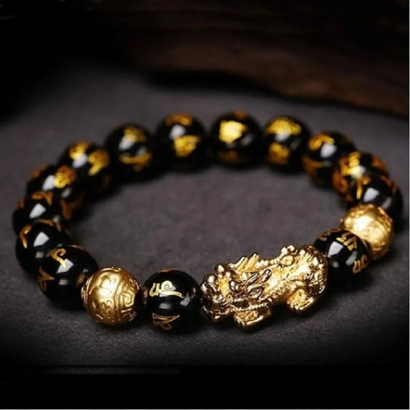 Black Obsidian Wealth Bracelets