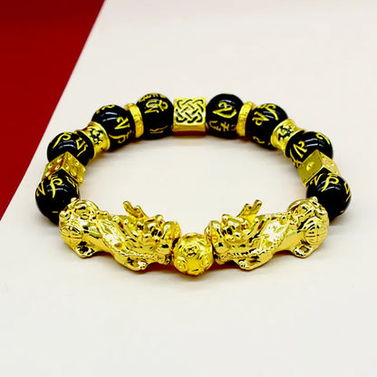 Black Obsidian Wealth Bracelets